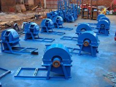 Wood grinder production site